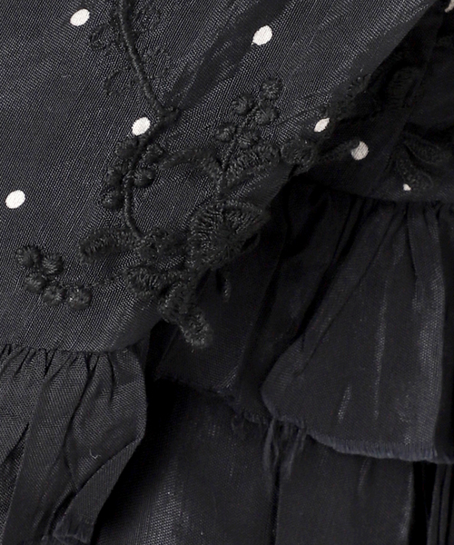 Spick & Span（スピックアンドスパン）の「《別注》crinkle crinkle crinkle Frill rayon shantung vest*（ベスト・レディース・ブラック・FREE）」の20枚目の写真