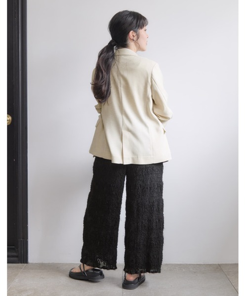 COHINA(コヒナ)の「シアージャカードプリーツパンツ 【低身長・小柄女性】(その他パンツ・レディース・ホワイト/ブラック・REGULAR/SHORT)」の17枚目の写真