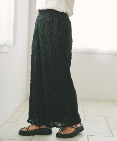 COHINA(コヒナ)の「シアージャカードプリーツパンツ 【低身長・小柄女性】(その他パンツ・レディース・ホワイト/ブラック・REGULAR/SHORT)」の9枚目の写真