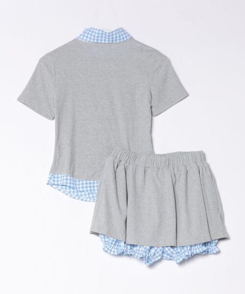 VIBGYOR（ヴィブジョー）の「【LAMPOON】レイヤードカットソーセットアップ（セットアップ・レディース・グレー・SMALL/MEDIUM/LARGE）」の12枚目の写真