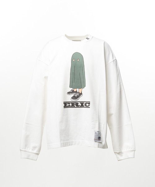 Maison MIHARA YASUHIRO(メゾンミハラヤスヒロ)の「ERIC Printed Long Sleeve T-shirt(Tシャツ/カットソー・メンズ・ホワイト・44)」の1枚目の写真