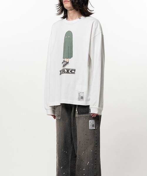 Maison MIHARA YASUHIRO(メゾンミハラヤスヒロ)の「ERIC Printed Long Sleeve T-shirt(Tシャツ/カットソー・メンズ・ホワイト・44)」の3枚目の写真