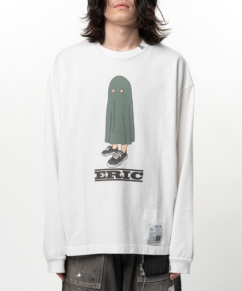 Maison MIHARA YASUHIRO(メゾンミハラヤスヒロ)の「ERIC Printed Long Sleeve T-shirt(Tシャツ/カットソー・メンズ・ホワイト・44)」の5枚目の写真