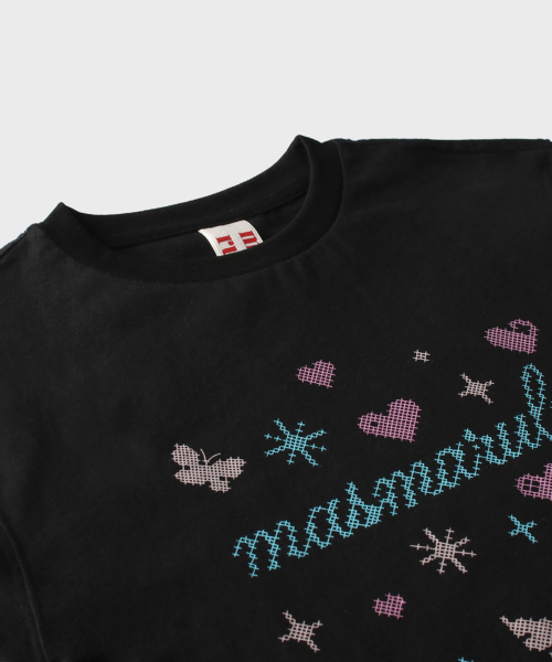 MASMARULEZ APPAREL(マスマルールズ アパレル)の「Cross Doodle Long Sleeve_Black(Tシャツ/カットソー・レディース・ブラック・ONE SIZE)」の5枚目の写真