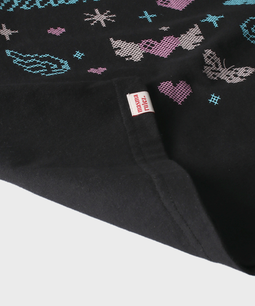 MASMARULEZ APPAREL(マスマルールズ アパレル)の「Cross Doodle Long Sleeve_Black(Tシャツ/カットソー・レディース・ブラック・ONE SIZE)」の2枚目の写真