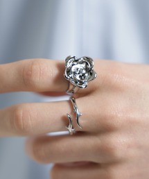HARE（ハレ）の「【MADE IN JAPAN】ダブルROSEリング(HARE)（リング）」