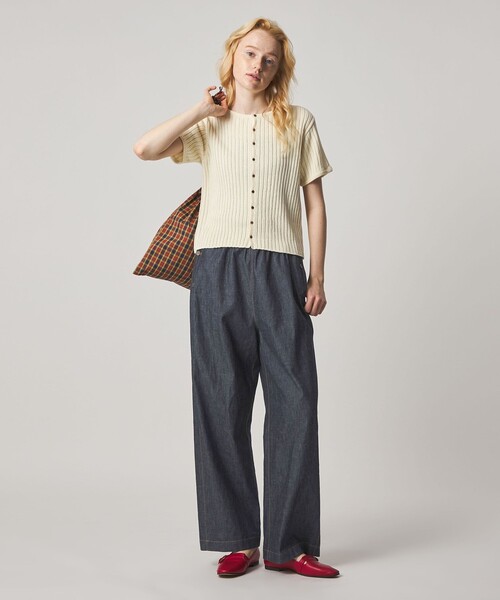 Steven Alan(スティーブンアラン)の「<Steven Alan>ライトオンスデニム ワイドパンツ(デニムパンツ・レディース・ブラック/ネイビー・S/M)」の3枚目の写真