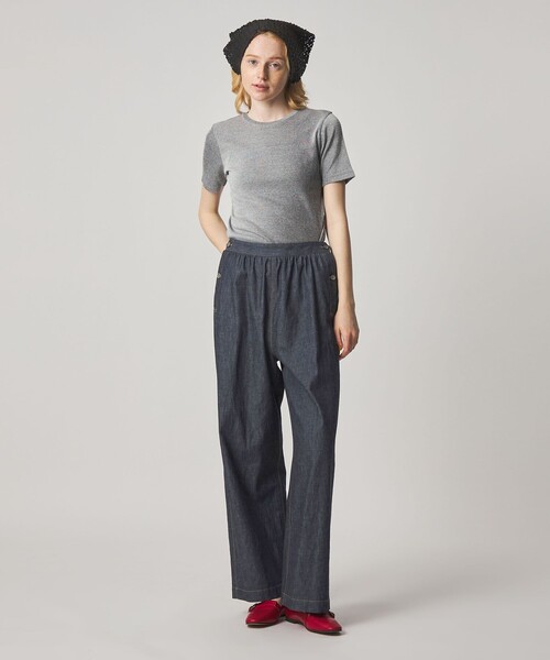 Steven Alan(スティーブンアラン)の「<Steven Alan>ライトオンスデニム ワイドパンツ(デニムパンツ・レディース・ブラック/ネイビー・S/M)」の4枚目の写真