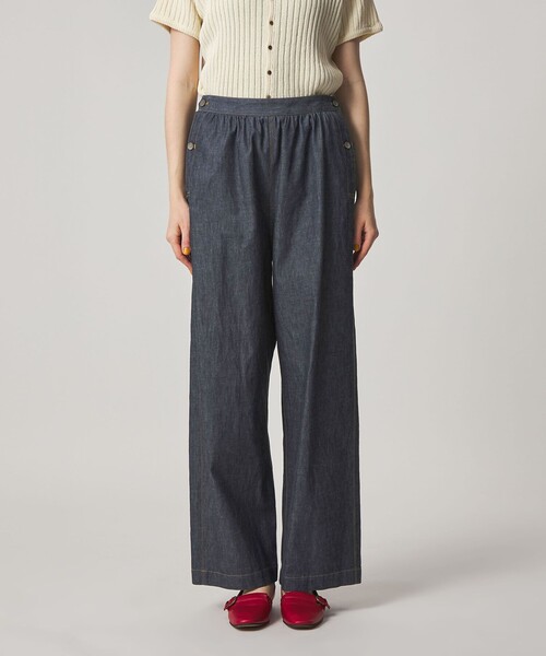 Steven Alan(スティーブンアラン)の「<Steven Alan>ライトオンスデニム ワイドパンツ(デニムパンツ・レディース・ブラック/ネイビー・S/M)」の7枚目の写真