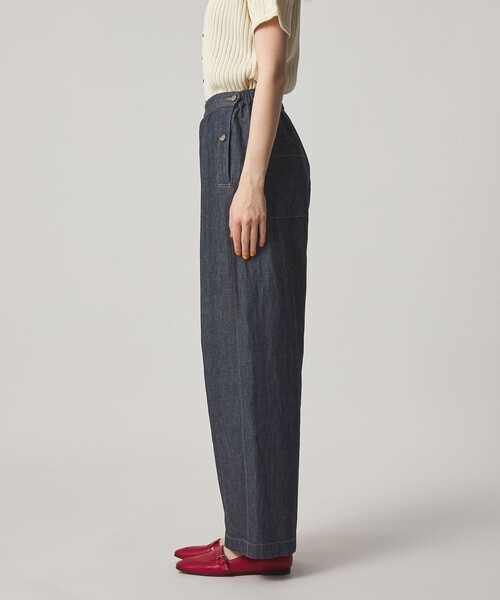 Steven Alan(スティーブンアラン)の「<Steven Alan>ライトオンスデニム ワイドパンツ(デニムパンツ・レディース・ブラック/ネイビー・S/M)」の8枚目の写真