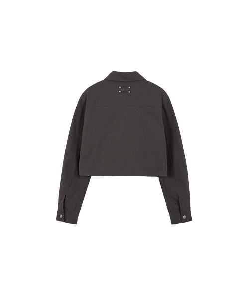 ILLIGO(イリゴ)の「スタッズクロップジャケットチャコール(その他アウター・レディース・その他・MEDIUM/SMALL)」の5枚目の写真