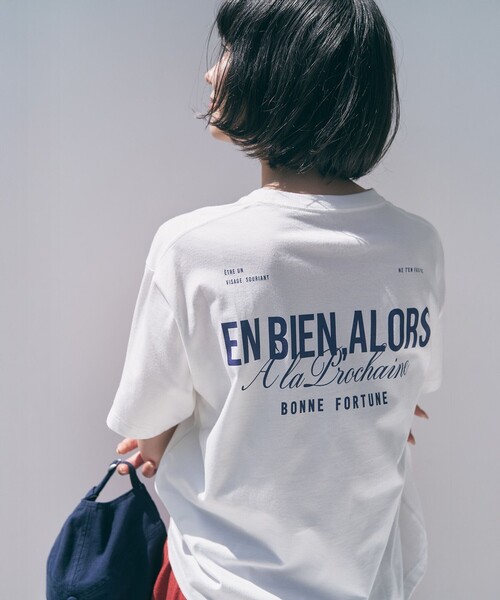 UNFILO(アンフィーロ)の「CLEAN-Tee(Tシャツ/カットソー・レディース・グレー系3/ネイビー系1/ホワイト系2/ピンク系2/ホワイト系3/ホワイト系4/ホワイト系1/ベージュ系4/ピンク系7/ネイビー系5/ベージュ系8/グレー系6/イエロー系7/グレー系8/ホワイト系6/ホワイト系5・F)」の2枚目の写真