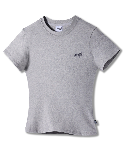 YOSEMITE(ヨセミティ)の「スモール Logo スリムフィット半袖Tシャツ グレー YT-3Y17(Tシャツ/カットソー・レディース・グレー・SMALL/MEDIUM)」の3枚目の写真