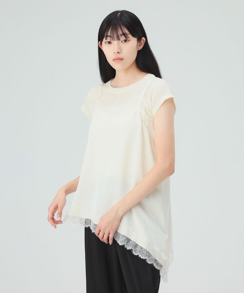 BEAMS HEART(ビームスハート)の「【9/17値下げ】レース サテン キャミソール(キャミソール・レディース・ブラウン/ブラック/オフホワイト・FREE)」の16枚目の写真