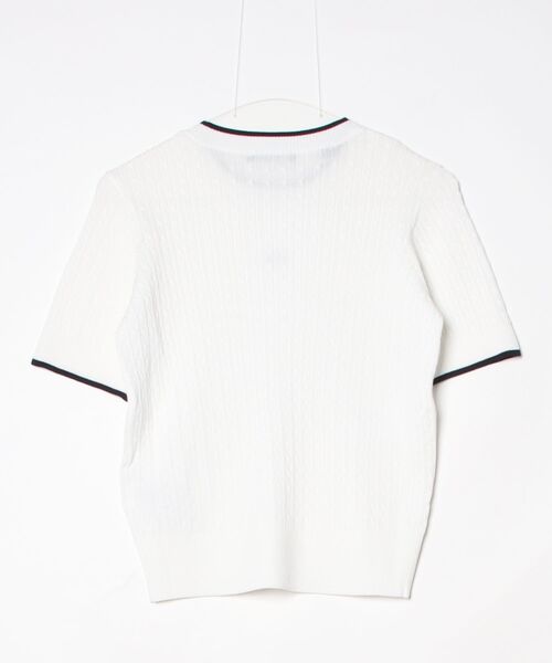 Guess(ゲス)の「LADIES Sweater 半袖ニット ニット(ニット/セーター・レディース・ダークネイビー/ホワイト・SMALL/MEDIUM/X-SMALL)」の8枚目の写真