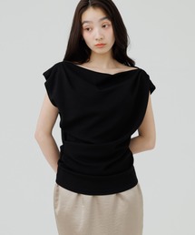 waist design wide chino pants（ウエストデザインワイドチノパンツ