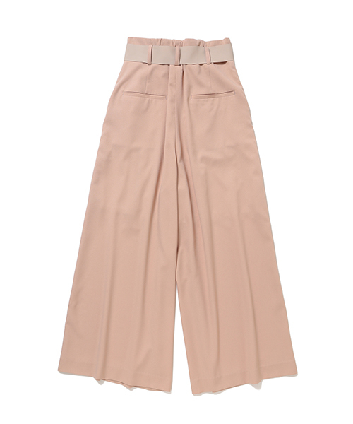 CAROLINA GLASER（カロリナ グレイサー）の「CAROLINA GLASER / ハイウエスト リボンパンツ（その他パンツ・レディース・ブラック/ピンクベージュ・ONE SIZE）」の3枚目の写真
