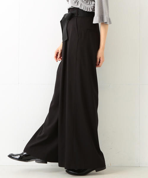 CAROLINA GLASER（カロリナ グレイサー）の「CAROLINA GLASER / ハイウエスト リボンパンツ（その他パンツ・レディース・ブラック/ピンクベージュ・ONE SIZE）」の22枚目の写真