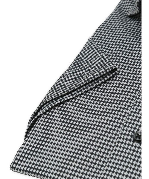 TAKA-Q(タカキュー)の「ワイシャツ メンズ ストレッチ 吸水速乾 ノンアイロン クールパス スナップダウン 半袖 ビジネス ドレス NEWスタンダードフィット(ビジネスシャツ・メンズ・ホワイト×ブラック・MEDIUM/X-LARGE/LARGE/S/3L)」の6枚目の写真