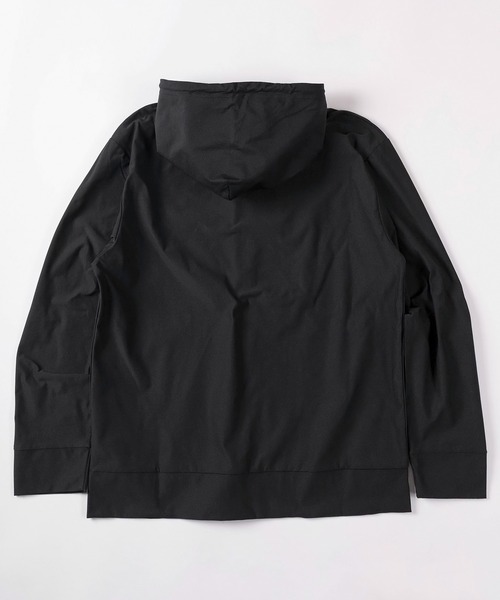 make a ray!(メイク ア レイ!)の「【83】COOL&DRY ストレッチ マルチファンクション ジップパーカー/速乾/接触冷感/UVカット/ユニセックス/レディース/メンズ【セットアップ可能】(パーカー・メンズ・チャコールグレー/ネイビー/オリーブ/ブラック・L/XL/M)」の5枚目の写真