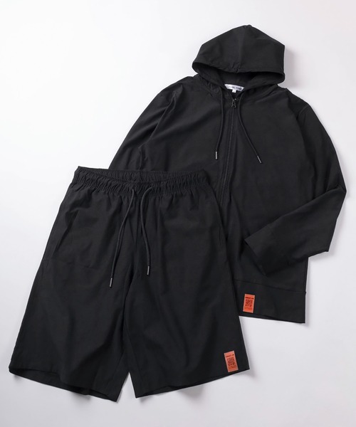 make a ray!(メイク ア レイ!)の「【83】COOL&DRY ストレッチ マルチファンクション ジップパーカー/速乾/接触冷感/UVカット/ユニセックス/レディース/メンズ【セットアップ可能】(パーカー・メンズ・チャコールグレー/ネイビー/オリーブ/ブラック・L/XL/M)」の14枚目の写真