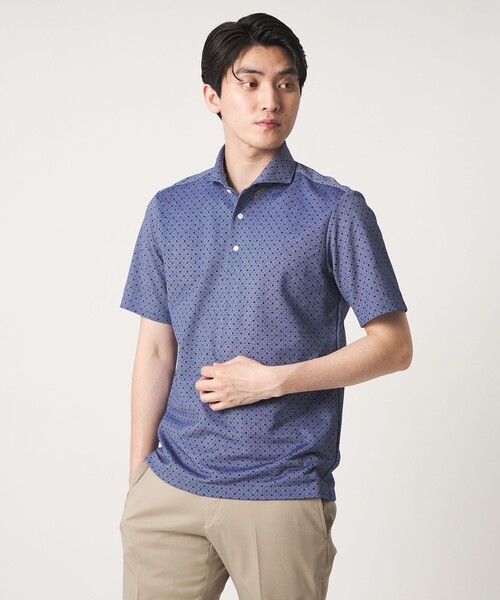 A DAY IN THE LIFE UNITED ARROWS(アデイインザライフユナイテッドアローズ)の「コモンプリント カッタウェイカラー ポロシャツ<A DAY IN THE LIFE>(ポロシャツ・メンズ・ライトブルー/ロイヤルブルー・M/XL/L)」の18枚目の写真