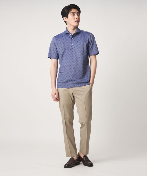 A DAY IN THE LIFE UNITED ARROWS(アデイインザライフユナイテッドアローズ)の「コモンプリント カッタウェイカラー ポロシャツ<A DAY IN THE LIFE>(ポロシャツ・メンズ・ライトブルー/ロイヤルブルー・M/XL/L)」の17枚目の写真
