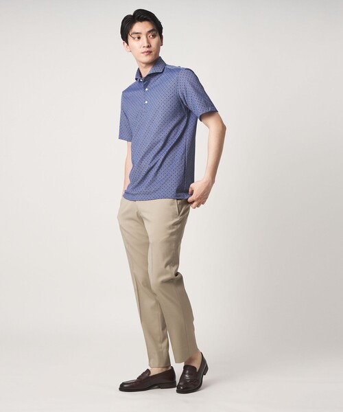 A DAY IN THE LIFE UNITED ARROWS(アデイインザライフユナイテッドアローズ)の「コモンプリント カッタウェイカラー ポロシャツ<A DAY IN THE LIFE>(ポロシャツ・メンズ・ライトブルー/ロイヤルブルー・M/XL/L)」の16枚目の写真