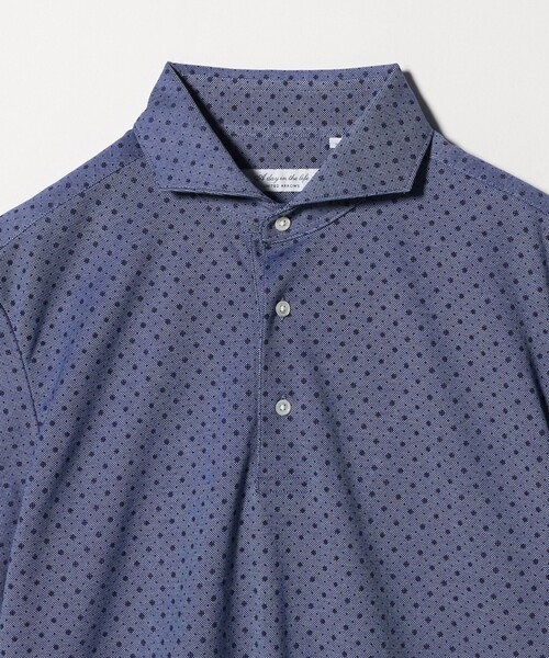 A DAY IN THE LIFE UNITED ARROWS(アデイインザライフユナイテッドアローズ)の「コモンプリント カッタウェイカラー ポロシャツ<A DAY IN THE LIFE>(ポロシャツ・メンズ・ライトブルー/ロイヤルブルー・M/XL/L)」の6枚目の写真