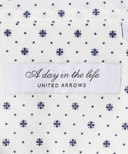 A DAY IN THE LIFE UNITED ARROWS(アデイインザライフユナイテッドアローズ)の「コモンプリント カッタウェイカラー ポロシャツ<A DAY IN THE LIFE>(ポロシャツ・メンズ・ライトブルー/ロイヤルブルー・M/XL/L)」の4枚目の写真