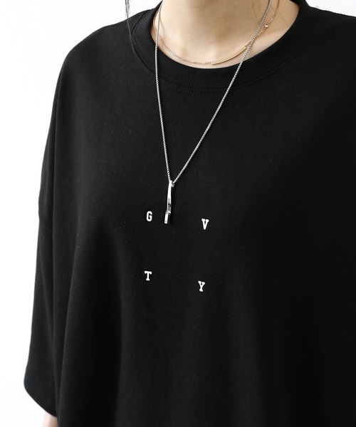 minsobi(ミンソビ)の「【バックブラシアート】 Xグラフィック スクエアフレーム スーパービッグTシャツ(ユニセックス)(Tシャツ/カットソー・メンズ・ブラック/ホワイト・FREE)」の18枚目の写真