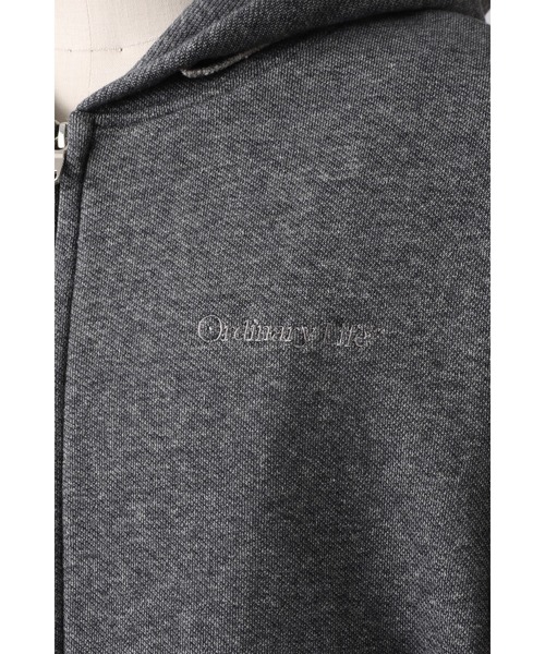 SHINYAKOZUKA（シンヤコヅカ）の「ordinary home old style zip hoodie(ISSUE#9)（パーカー・メンズ・ヘザーグレー/チャコール/ブラック・X-SMALL/SMALL/MEDIUM/LARGE）」の9枚目の写真