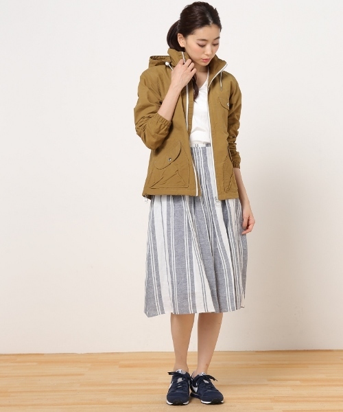 Spick & Span(スピックアンドスパン)の「【O'NEIL OF DUBLIN】ストライプソフトプリーツスカート◆(スカート・レディース・ネイビー/ブラウン/グリーン・MEDIUM/SMALL/X-SMALL)」の13枚目の写真