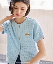 ハローキティコラボ（ハローキティコラボ）の「【サンリオキャラクターズ×ROPE' PICNIC】日焼けデザイン 透かしカットソーカーディガン（カーディガン/ボレロ）」