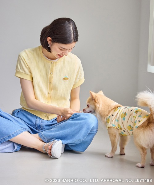 ハローキティコラボ(ハローキティコラボ)の「【サンリオキャラクターズ×ROPE' PICNIC】透かしカットソーカーディガン/リンクコーデ(カーディガン/ボレロ・レディース・ブルー系その他4/ホワイト系その他/イエロー・FREE)」の18枚目の写真