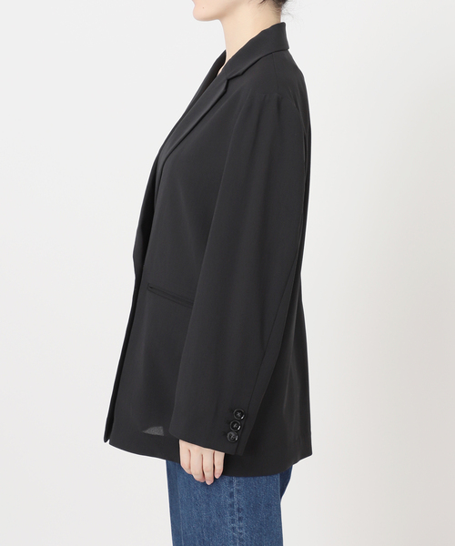 B.C STOCK（ベーセーストック）の「手洗い可 / 接触冷感 / UVケア / SUUSUU ジャケット（テーラードジャケット・レディース・ベージュ/ブラック・FREE）」の10枚目の写真