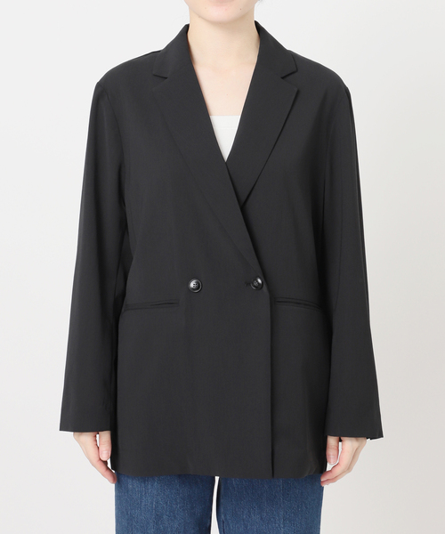 B.C STOCK（ベーセーストック）の「手洗い可 / 接触冷感 / UVケア / SUUSUU ジャケット（テーラードジャケット・レディース・ベージュ/ブラック・FREE）」の15枚目の写真