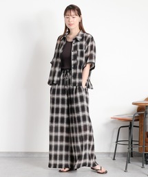 cepo（セポ）の「〈セットアップ対応〉シアープリーツチェックシャツ（シャツ/ブラウス）」