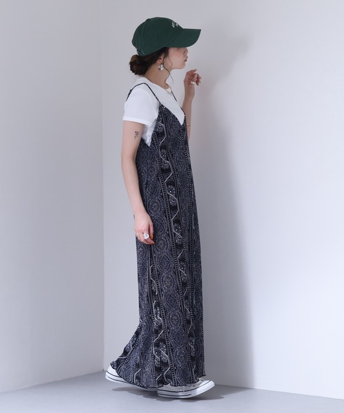 Ree&Mee(リーアンドミー)の「Ree&Mee カットスムース クリスタルプリーツ キャミワンピ ワンピース(ワンピース・レディース・その他2/その他3/その他1・L/M)」の8枚目の写真