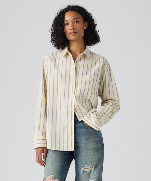 Levi's(リーバイス)の「Levi's/リーバイス ハーリー ボーイフレンドシャツ(シャツ/ブラウス・レディース・イエロー・XS)」の2枚目の写真