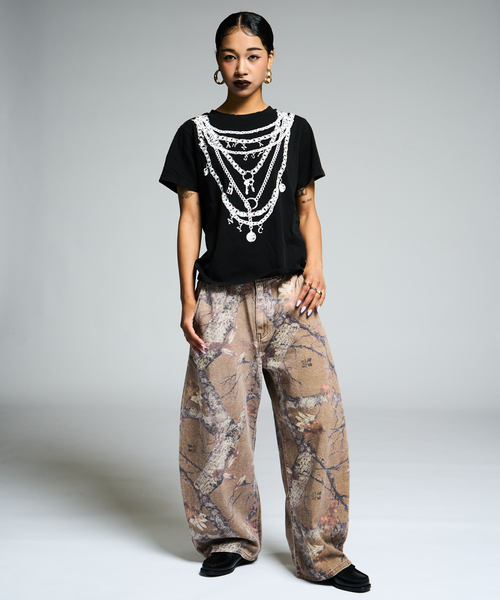JOINT WORKS(ジョイントワークス)の「≪追加≫リアルツリーカーブパンツ / J REALTREE CURVE PANTS(デニムパンツ・レディース・ピンク系その他/チョコ・MEDIUM/LARGE)」の11枚目の写真