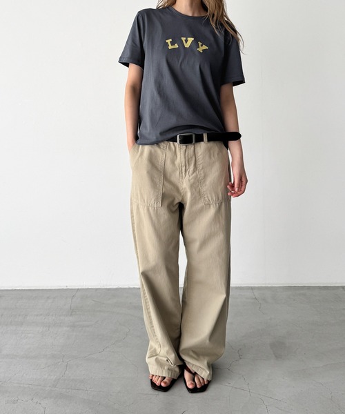 CANAL JEAN（キャナルジーン）の「choice_cnl　LVY Tシャツ（Tシャツ/カットソー・レディース・ネイビー/サックスブルー/チャコールグレー/ホワイト・ONE SIZE）」の7枚目の写真