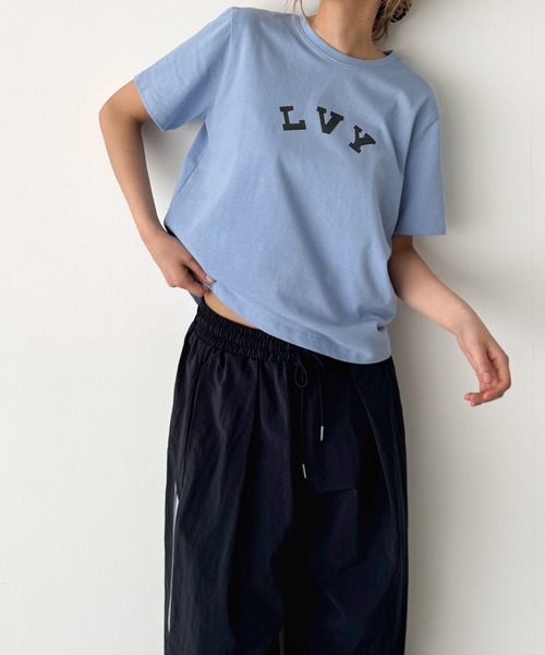 CANAL JEAN（キャナルジーン）の「choice_cnl　LVY Tシャツ（Tシャツ/カットソー・レディース・ネイビー/サックスブルー/チャコールグレー/ホワイト・ONE SIZE）」の11枚目の写真