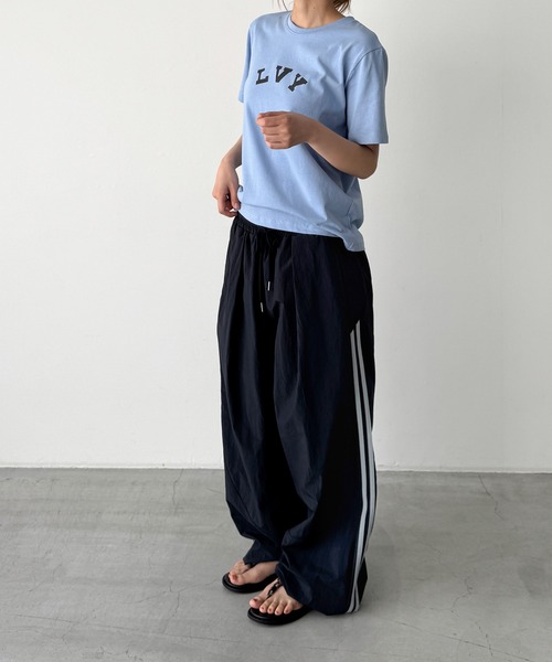 CANAL JEAN（キャナルジーン）の「choice_cnl　LVY Tシャツ（Tシャツ/カットソー・レディース・ネイビー/サックスブルー/チャコールグレー/ホワイト・ONE SIZE）」の13枚目の写真