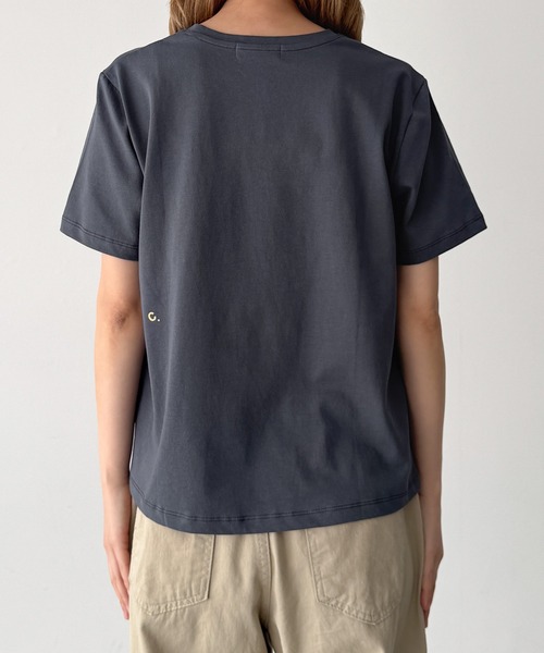 CANAL JEAN（キャナルジーン）の「choice_cnl　LVY Tシャツ（Tシャツ/カットソー・レディース・ネイビー/サックスブルー/チャコールグレー/ホワイト・ONE SIZE）」の16枚目の写真