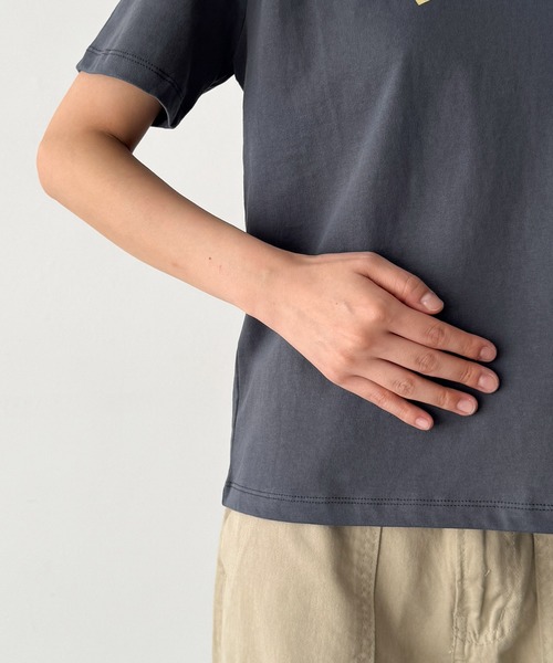 CANAL JEAN（キャナルジーン）の「choice_cnl　LVY Tシャツ（Tシャツ/カットソー・レディース・ネイビー/サックスブルー/チャコールグレー/ホワイト・ONE SIZE）」の18枚目の写真