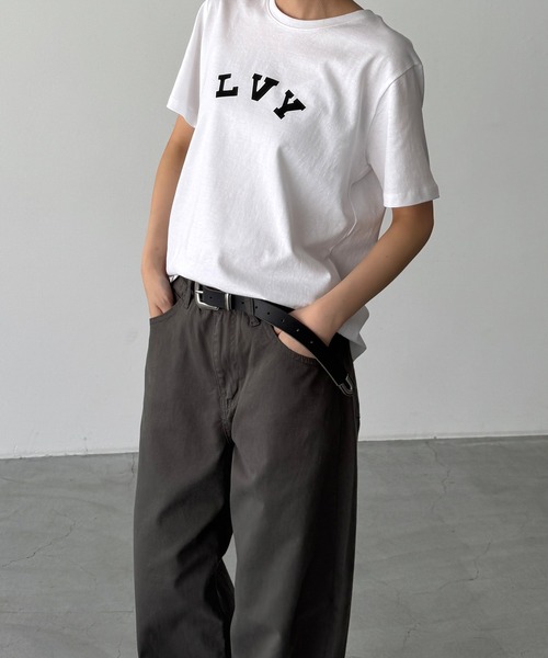 CANAL JEAN（キャナルジーン）の「choice_cnl　LVY Tシャツ（Tシャツ/カットソー・レディース・ネイビー/サックスブルー/チャコールグレー/ホワイト・ONE SIZE）」の19枚目の写真