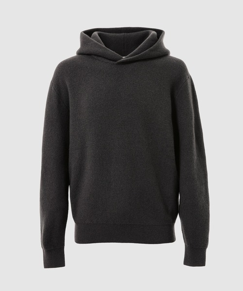 LEMAIRE(ルメール)の「HOODED SWEATER(ニット/セーター・メンズ・ブラック・S/M)」の1枚目の写真