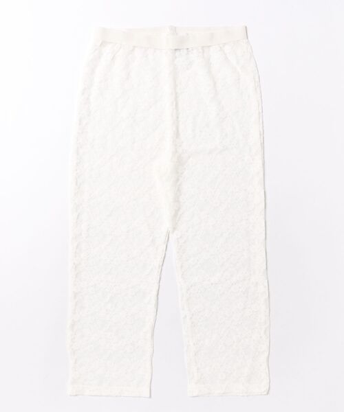Didot.showroom（ディドット ショールーム）の「ミディ丈フラワーレースレギンス（レギンス/スパッツ・レディース・グレー/アイボリー・FREE）」の3枚目の写真