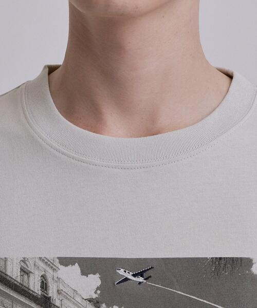 tk.TAKEO KIKUCHI(ティーケータケオキクチ)の「フォト&刺繍Tシャツ(Tシャツ/カットソー・メンズ・ホワイト/グリーン系/ライトグレー・02/04/03)」の19枚目の写真